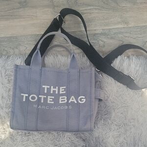 Marc Jacobs Blue Tote Bag with Black Strap